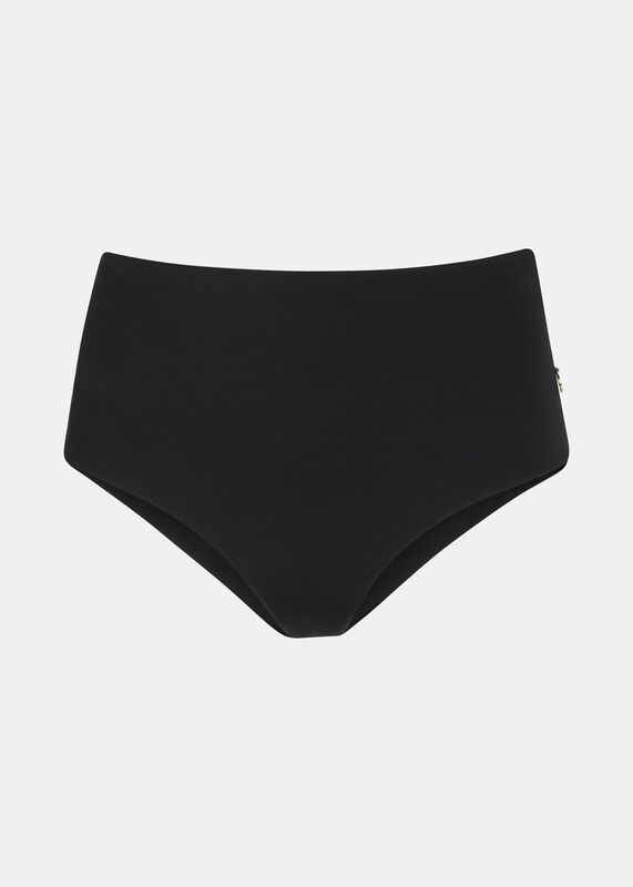 Black High Rise Bikini Bottom